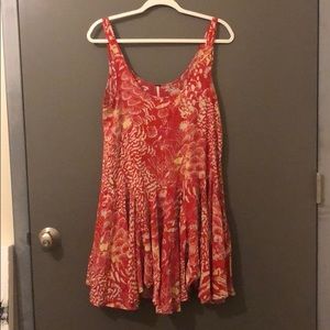 Red Free People dress.